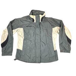 Columbia Jacket Womens Large Green Khaki Vintage Bugaboo Windbreaker Utility
